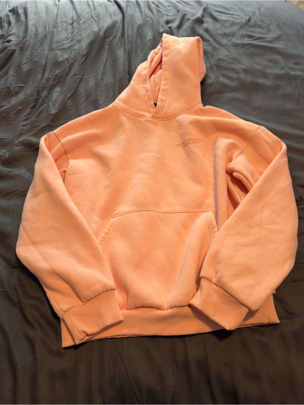 Women's Peach Crewneck Hoodie - Comfortable Casual Pullover